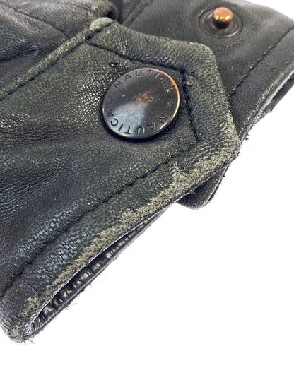 【現状渡し品】【メンズ】 NAUTICA ノーティカ LEATHER JACKET レザージャケット アウター 144-260531-AS-44-min サイズ：42 カラー：ブラック 万代Net店