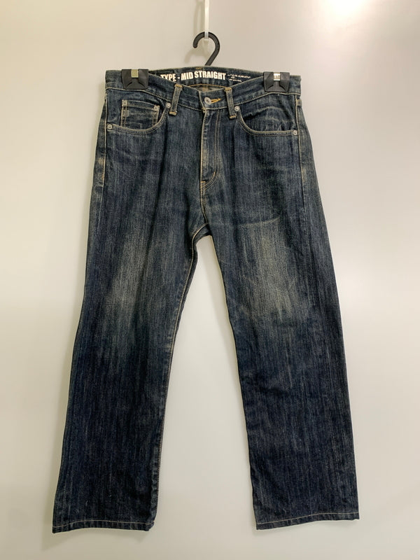 【中古品】【メンズ】 NEIGHBORHOOD ネイバーフッド MID STRAIGHT DENIM PANT 112DCNH-PTM02 ミッド ストレート デニムパンツ メンズ ボトムス ジーンズ 153-260612-em-51-min サイズ：S カラー：インディゴブルー 万代Net店