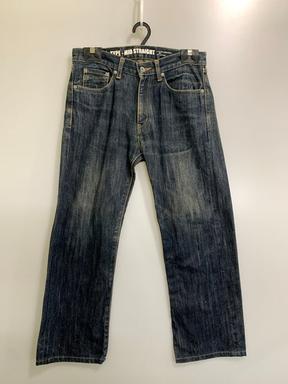 【中古品】【メンズ】 NEIGHBORHOOD ネイバーフッド MID STRAIGHT DENIM PANT 112DCNH-PTM02 ミッド ストレート デニムパンツ メンズ ボトムス ジーンズ 153-260612-em-51-min サイズ：S カラー：インディゴブルー 万代Net店