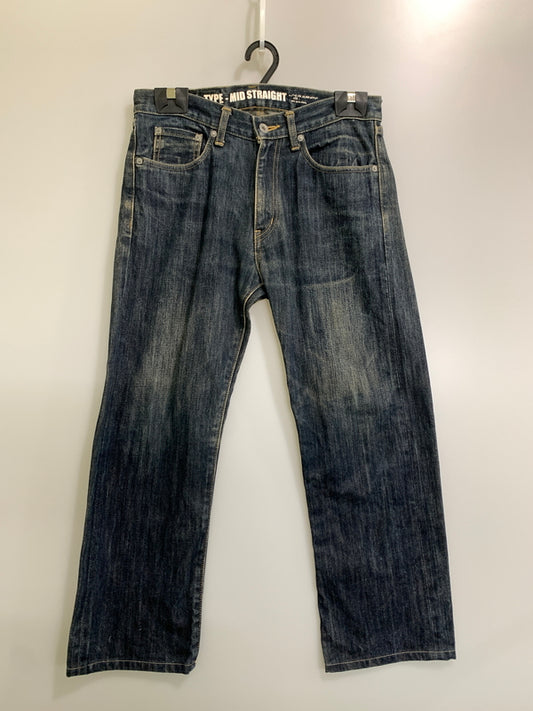 【中古品】【メンズ】 NEIGHBORHOOD ネイバーフッド MID STRAIGHT DENIM PANT 112DCNH-PTM02 ミッド ストレート デニムパンツ メンズ ボトムス ジーンズ 153-260612-em-51-min サイズ：S カラー：インディゴブルー 万代Net店