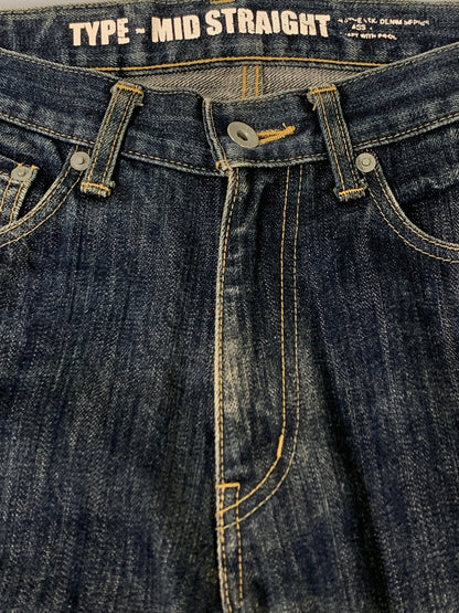 【中古品】【メンズ】 NEIGHBORHOOD ネイバーフッド MID STRAIGHT DENIM PANT 112DCNH-PTM02 ミッド ストレート デニムパンツ メンズ ボトムス ジーンズ 153-260612-em-51-min サイズ：S カラー：インディゴブルー 万代Net店