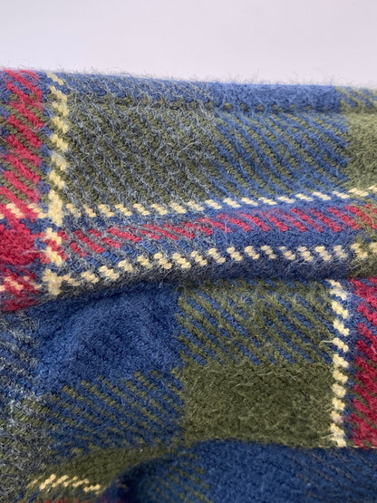 【中古品】【メンズ】 ST.JOHN'S BAY セントジョンズベイ HEAVY FLANNEL CHECK SHIRT フランネルチェックシャツ ロングスリーブ 146-260531-AS-48-min サイズ：L カラー：グリーン/ネイビー/レッド 万代Net店