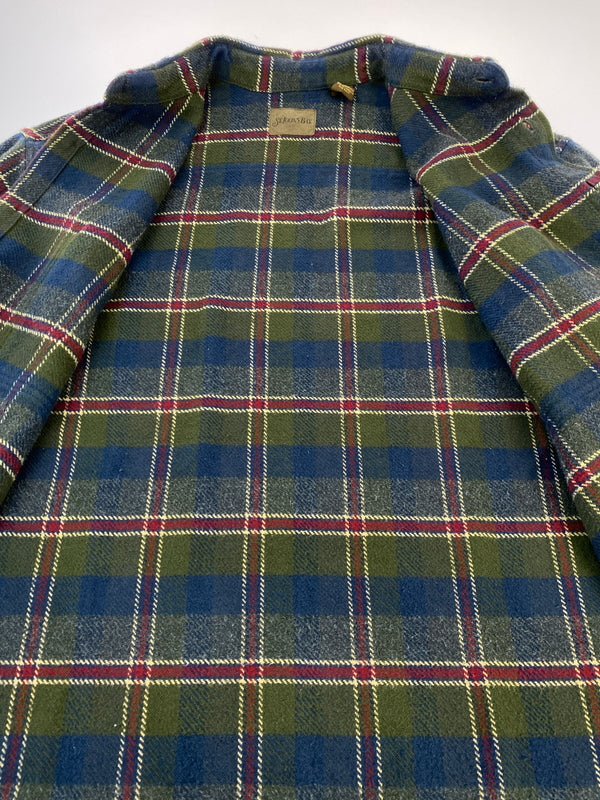 【中古品】【メンズ】 ST.JOHN'S BAY セントジョンズベイ HEAVY FLANNEL CHECK SHIRT フランネルチェックシャツ ロングスリーブ 146-260531-AS-48-min サイズ：L カラー：グリーン/ネイビー/レッド 万代Net店