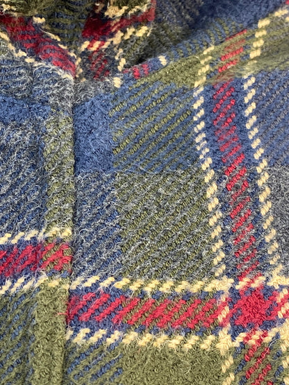 【中古品】【メンズ】 ST.JOHN'S BAY セントジョンズベイ HEAVY FLANNEL CHECK SHIRT フランネルチェックシャツ ロングスリーブ 146-260531-AS-48-min サイズ：L カラー：グリーン/ネイビー/レッド 万代Net店