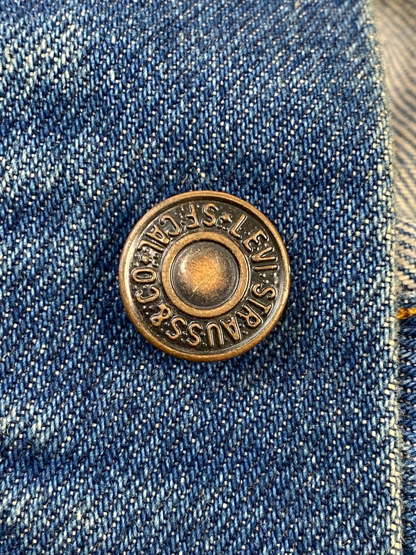 【中古品】【メンズ】 LEVI'S リーバイス 90S フィリピン製 70505-0217 DENIM JACKET デニムジャケット アウター 146-260531-AS-49-min サイズ：38 カラー：インディゴ 万代Net店