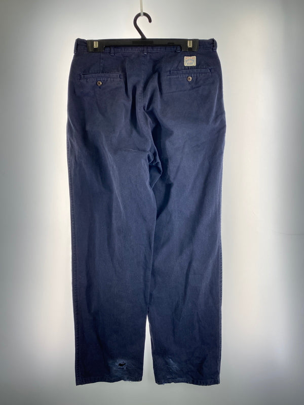 【現状渡し品】【メンズ】 POLO RALPH LAUREN ポロ・ラルフローレン 90S POLO CHINO TROUSERS 90年代 ポロ チノ トラウザーズ メンズ ボトムス チノパンツ チノパン 157-260612-em-33-min サイズ：34×32 カラー：ネイビー 万代Net店