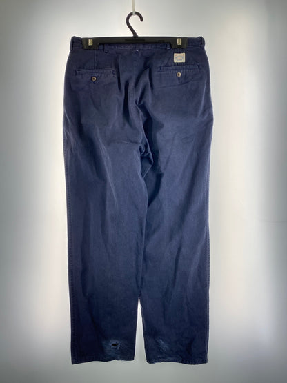 【現状渡し品】【メンズ】 POLO RALPH LAUREN ポロ・ラルフローレン 90S POLO CHINO TROUSERS 90年代 ポロ チノ トラウザーズ メンズ ボトムス チノパンツ チノパン 157-260612-em-33-min サイズ：34×32 カラー：ネイビー 万代Net店