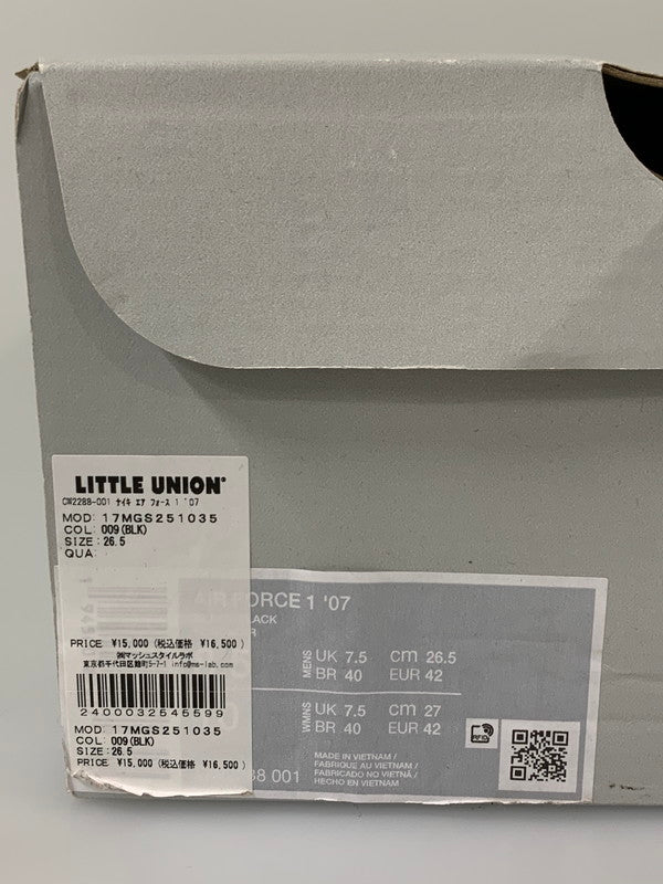 【中古品】【メンズ】 NIKE ナイキ AIR FORCE 1 '07 CW2288-001 エア フォース スニーカー メンズ シューズ 靴 160-260603-em-11-min サイズ：26.5cm カラー：BLACK BLACK 万代Net店