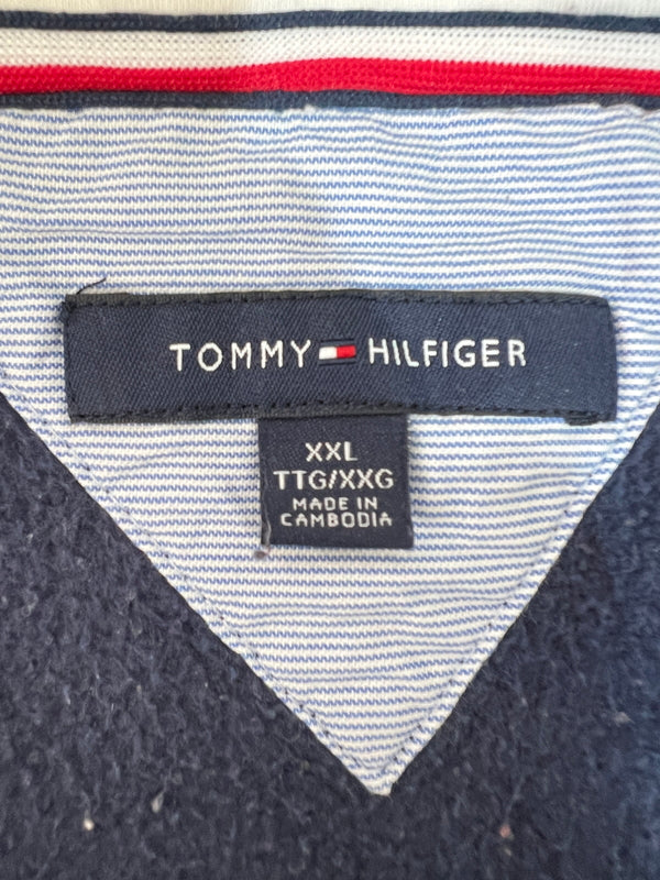 【中古品】【メンズ】 TOMMY HILFIGER トミーヒルフィガー COLORBLOCKED POPOVER HOODIE カラーブロックド ポップオーバーフーディー トップス パーカー 178-260620-kk-21-hon サイズ：XXL カラー：マルチカラー 万代Net店