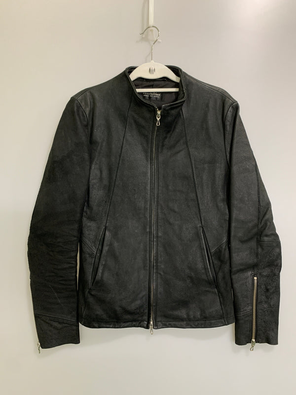 【中古品】【レディース】 TORNADO MART トルネードマート LEATHER JACKET レザー ジャケット メンズ アウター フルジップ 169-260612-em-41-min サイズ：M カラー：ブラック 万代Net店