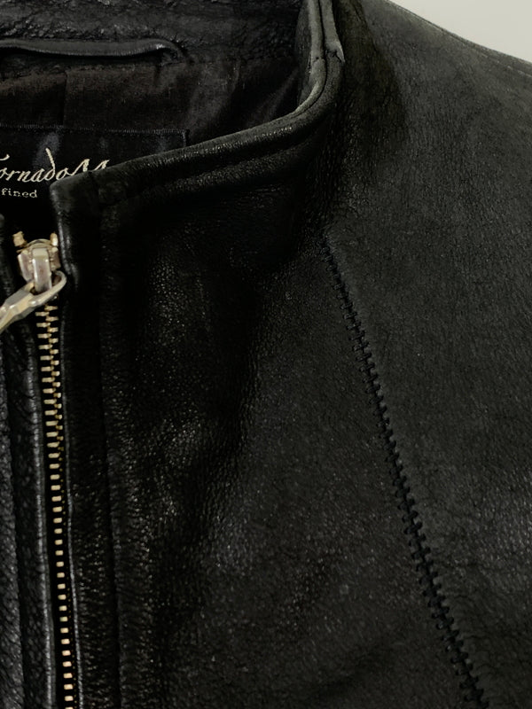 【中古品】【レディース】 TORNADO MART トルネードマート LEATHER JACKET レザー ジャケット メンズ アウター フルジップ 169-260612-em-41-min サイズ：M カラー：ブラック 万代Net店
