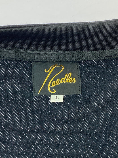 【中古品】【メンズ】 NEEDLES ニードルズ V NECK CARDIGAN PU284 Vネック カーディガン メンズ トップス 長袖 140-260612-em-14-min サイズ：L カラー：ブラック 万代Net店