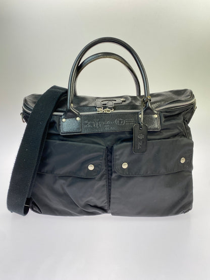 【中古品】【メンズ/レディース】 FELISI フェリージ LEATHER NYLON BAG レザー ナイロン バッグ カバン ビジネスバッグ 188-260603-em-35-min カラー：ブラック 万代Net店