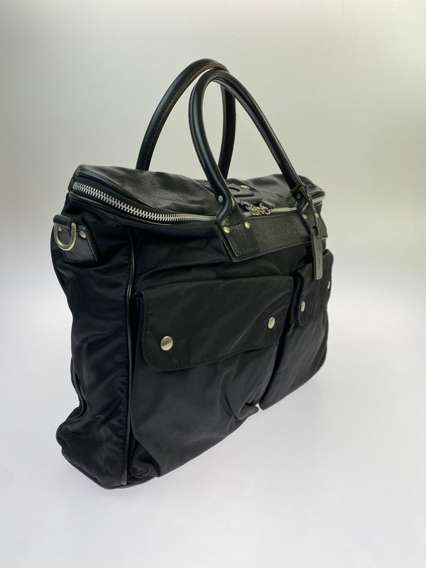 【中古品】【メンズ/レディース】 FELISI フェリージ LEATHER NYLON BAG レザー ナイロン バッグ カバン ビジネスバッグ 188-260603-em-35-min カラー：ブラック 万代Net店