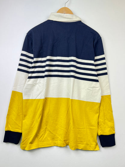 【中古美品】【メンズ】 McGREGOR マクレガー RUGGER SHIRT 111619601 ラガーシャツ 長袖 トップス 178-260620-kk-20-hon サイズ：LL カラー：イエロー 万代Net店