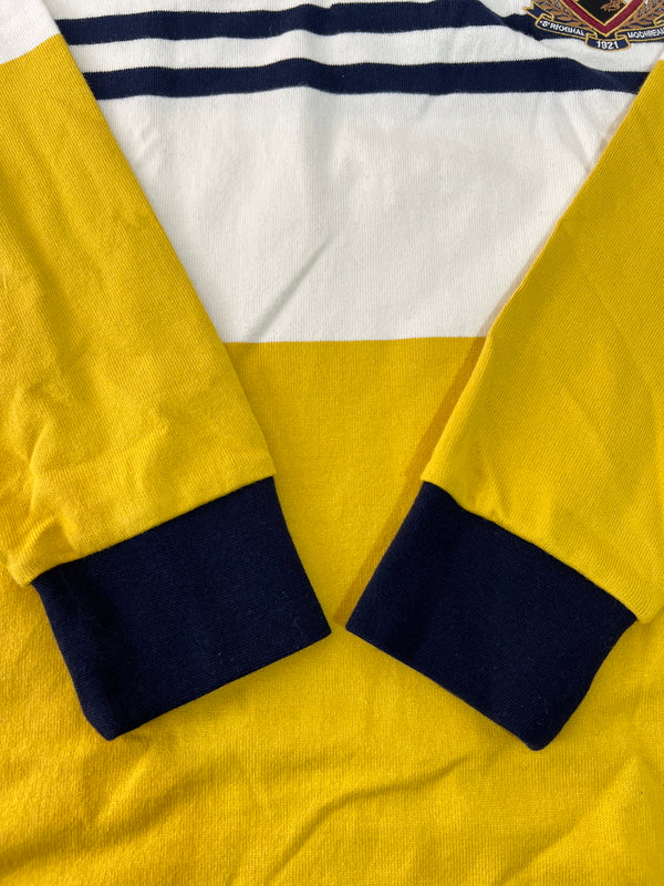 【中古美品】【メンズ】 McGREGOR マクレガー RUGGER SHIRT 111619601 ラガーシャツ 長袖 トップス 178-260620-kk-20-hon サイズ：LL カラー：イエロー 万代Net店