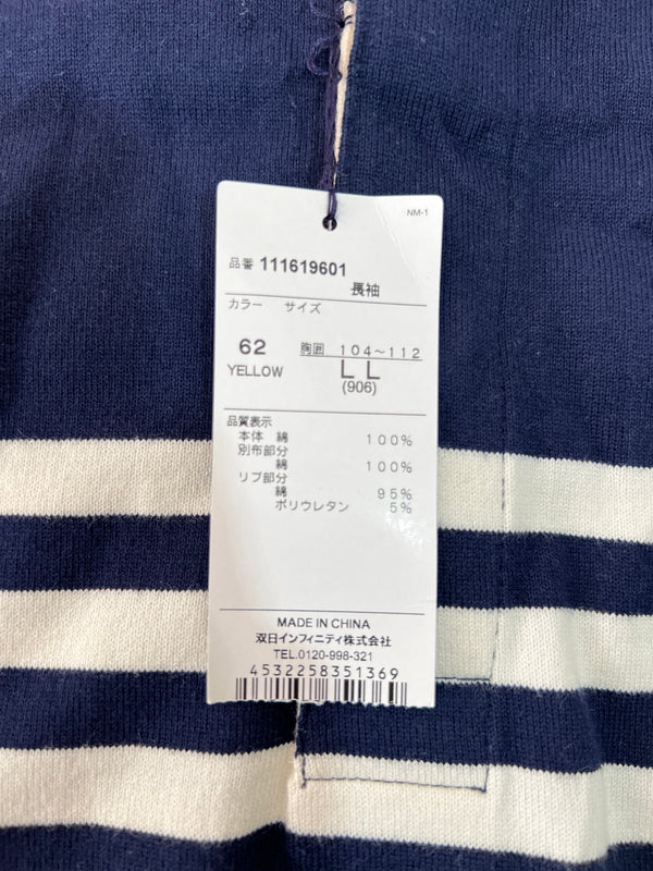 【中古美品】【メンズ】 McGREGOR マクレガー RUGGER SHIRT 111619601 ラガーシャツ 長袖 トップス 178-260620-kk-20-hon サイズ：LL カラー：イエロー 万代Net店