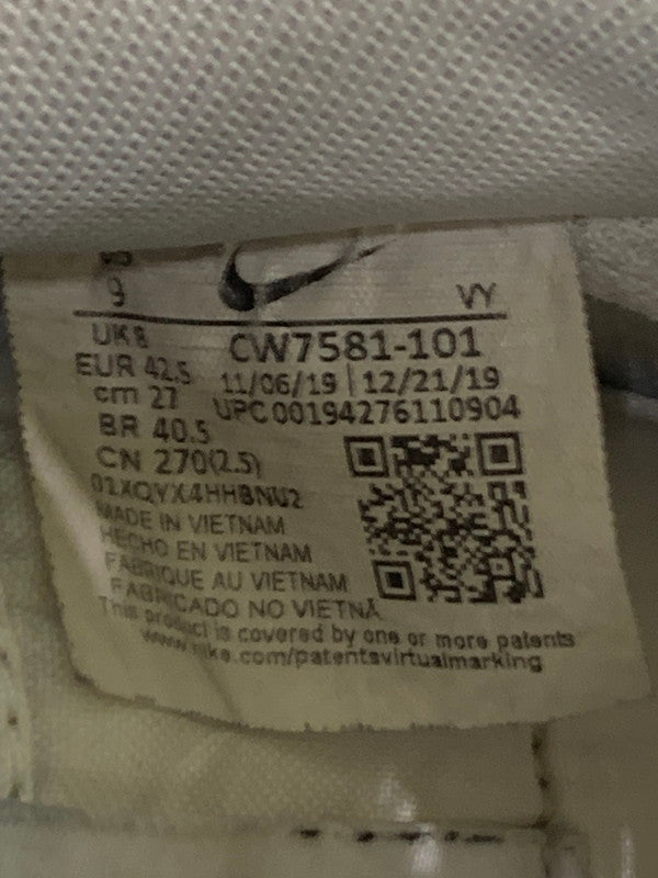 【現状渡し品】【メンズ】 NIKE ナイキ AIR FORCE 1 LOW LV8 UTILITY BLACK SKETCH CW7581-101 エア フォース 1 ロー スニーカー メンズ シューズ 靴 160-260603-em-13-min サイズ：27.0cm カラー：ホワイト 万代Net店