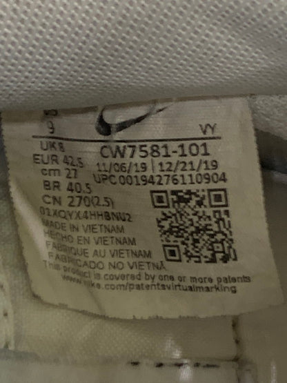 【現状渡し品】【メンズ】 NIKE ナイキ AIR FORCE 1 LOW LV8 UTILITY BLACK SKETCH CW7581-101 エア フォース 1 ロー スニーカー メンズ シューズ 靴 160-260603-em-13-min サイズ：27.0cm カラー：ホワイト 万代Net店