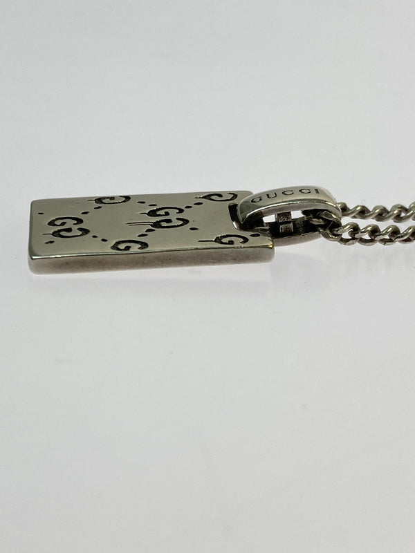 【中古品】【メンズ】 GUCCI グッチ GHOST NECKLACE ネックレス アクセサリー 182-260531-AS-80-min カラー：シルバー 万代Net店