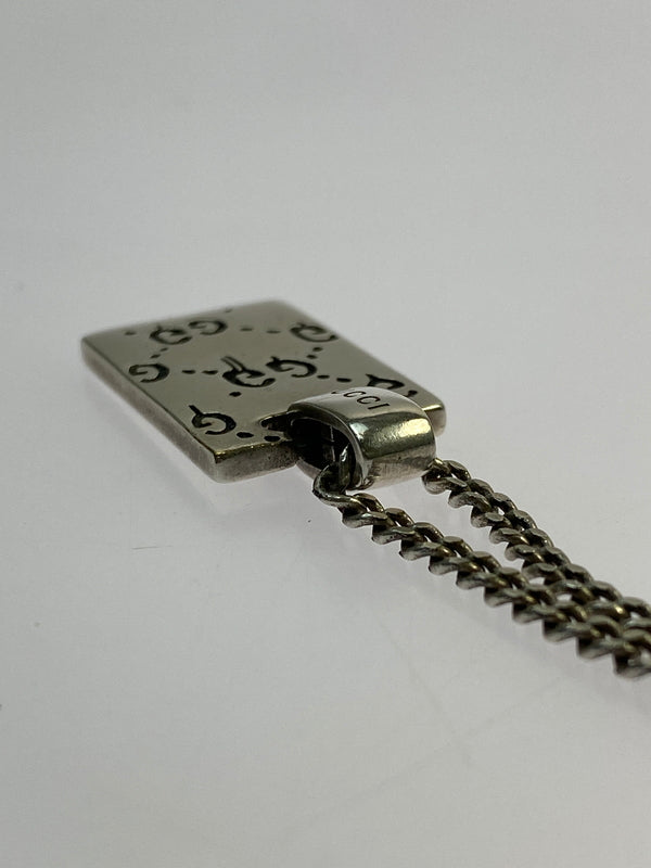 【中古品】【メンズ】 GUCCI グッチ GHOST NECKLACE ネックレス アクセサリー 182-260531-AS-80-min カラー：シルバー 万代Net店