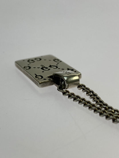 【中古品】【メンズ】 GUCCI グッチ GHOST NECKLACE ネックレス アクセサリー 182-260531-AS-80-min カラー：シルバー 万代Net店