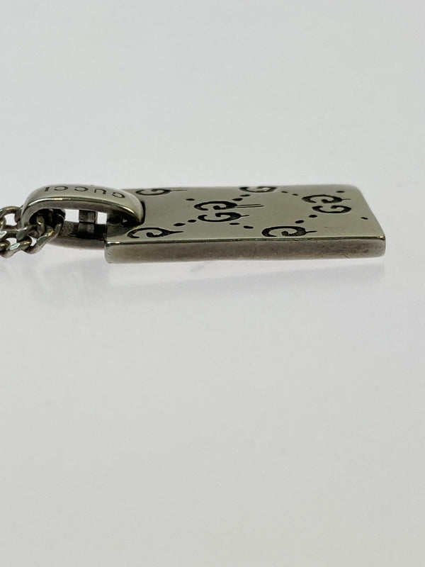 【中古品】【メンズ】 GUCCI グッチ GHOST NECKLACE ネックレス アクセサリー 182-260531-AS-80-min カラー：シルバー 万代Net店