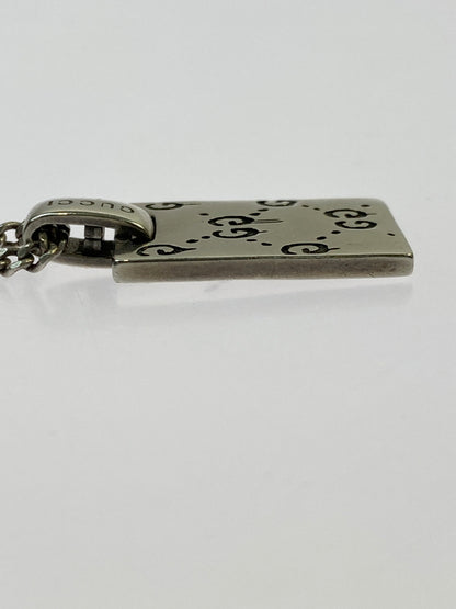 【中古品】【メンズ】 GUCCI グッチ GHOST NECKLACE ネックレス アクセサリー 182-260531-AS-80-min カラー：シルバー 万代Net店