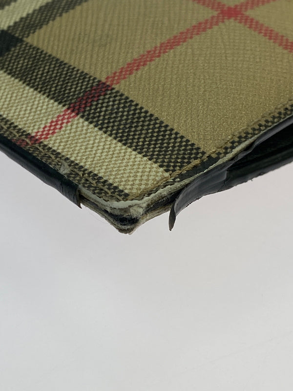 【現状渡し品】【メンズ/レディース】 BURBERRY バーバリー CANVAS CLUTCH BAG キャンバス クラッチバッグ セカンドバッグ カバン 180-260603-em-32-min カラー：ベージュ系 万代Net店
