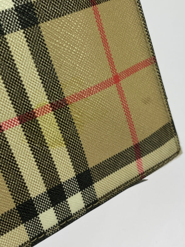 【現状渡し品】【メンズ/レディース】 BURBERRY バーバリー CANVAS CLUTCH BAG キャンバス クラッチバッグ セカンドバッグ カバン 180-260603-em-32-min カラー：ベージュ系 万代Net店