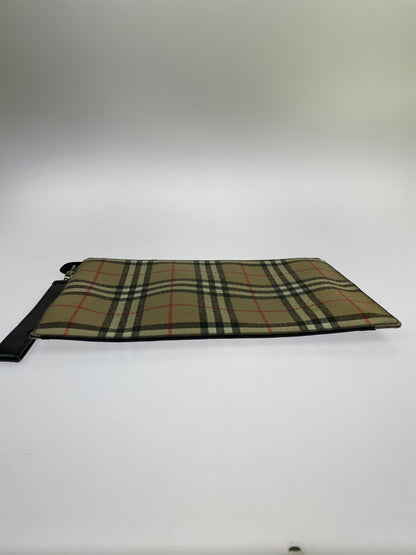 【現状渡し品】【メンズ/レディース】 BURBERRY バーバリー CANVAS CLUTCH BAG キャンバス クラッチバッグ セカンドバッグ カバン 180-260603-em-32-min カラー：ベージュ系 万代Net店