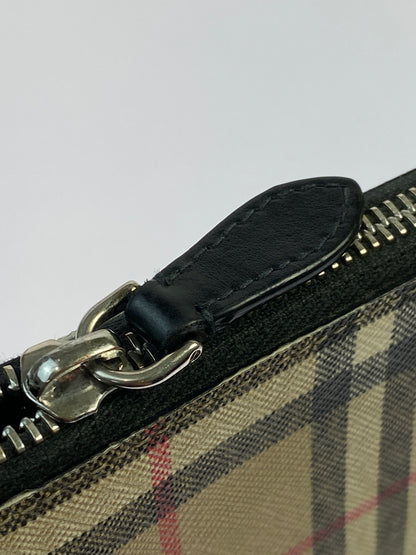 【現状渡し品】【メンズ/レディース】 BURBERRY バーバリー CANVAS CLUTCH BAG キャンバス クラッチバッグ セカンドバッグ カバン 180-260603-em-32-min カラー：ベージュ系 万代Net店