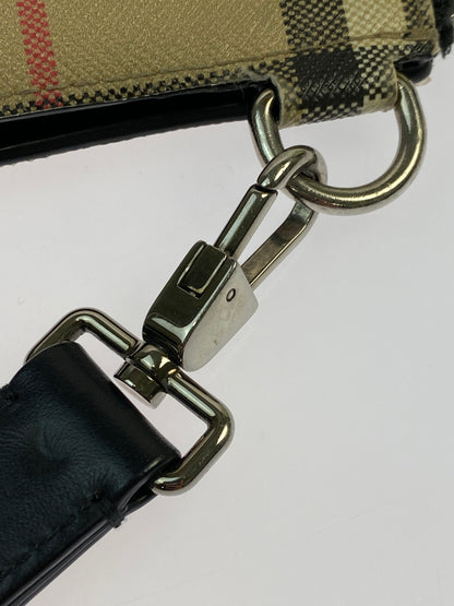 【現状渡し品】【メンズ/レディース】 BURBERRY バーバリー CANVAS CLUTCH BAG キャンバス クラッチバッグ セカンドバッグ カバン 180-260603-em-32-min カラー：ベージュ系 万代Net店