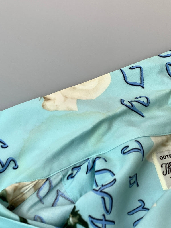 【中古品】【メンズ】 WACKO MARIA ワコマリア 22SS HAWAIIAN SS SHIRT ハワイアンシャツ ショートスリーブ 半袖 142-260531-AS-14-min サイズ：Mホワイト カラー：ミントブルー 万代Net店
