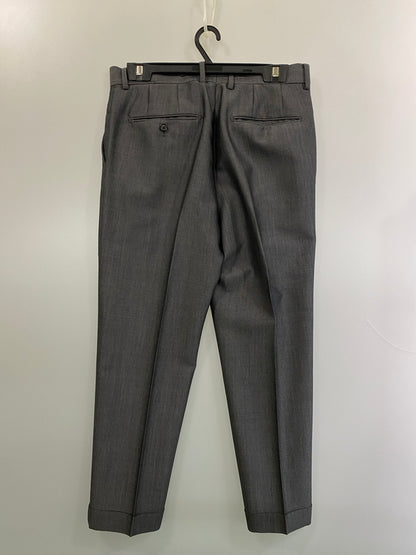 【中古品】【メンズ】 WACKO MARIA ワコマリア × DORMEUIL TUCK PANTS ドーメル ウール モヘア混 タックパンツ 153-260602-yn-21-min サイズ：L カラー：グレー 万代Net店