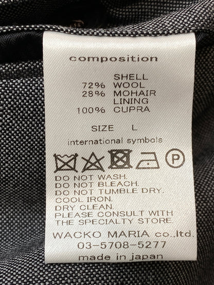 【中古品】【メンズ】 WACKO MARIA ワコマリア × DORMEUIL TUCK PANTS ドーメル ウール モヘア混 タックパンツ 153-260602-yn-21-min サイズ：L カラー：グレー 万代Net店