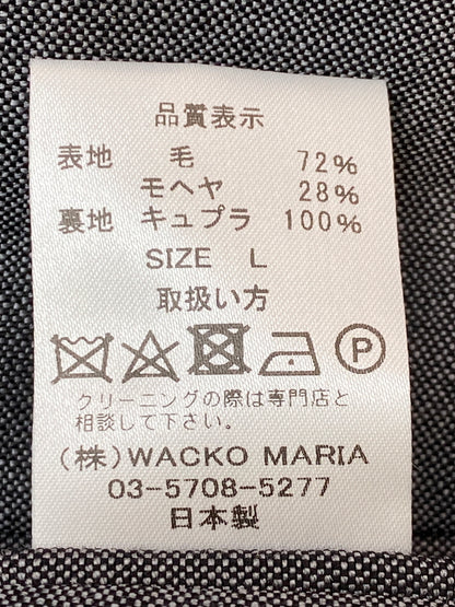 【中古品】【メンズ】 WACKO MARIA ワコマリア × DORMEUIL TUCK PANTS ドーメル ウール モヘア混 タックパンツ 153-260602-yn-21-min サイズ：L カラー：グレー 万代Net店