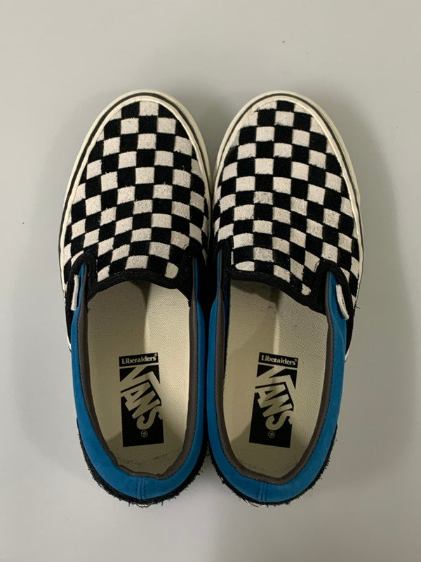 【中古品】【メンズ】 VANS LIBERAIDERS SLIP-ON リベレイダース スリッポン メンズ シューズ 靴 162-260603-em-16-min サイズ：26.0cm カラー：ブルー×マシュマロ 万代Net店