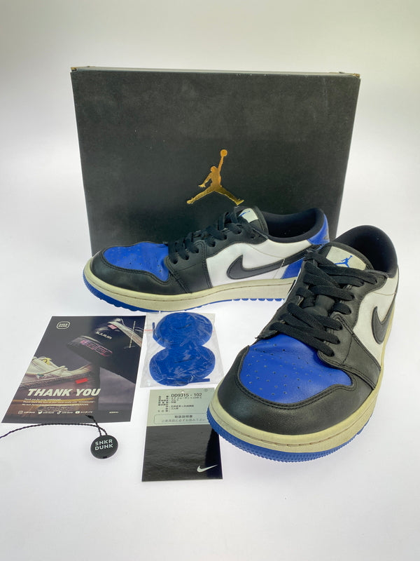 【中古品】【メンズ】 NIKE ナイキ AIR JORDAN 1 LOW GOLF ROYAL TOE DD9315-102 エアジョーダン1 ロー ゴルフ スニーカー メンズ シューズ 靴 160-260603-em-36-min サイズ：27.0cm カラー：ブラック/ブルー/ホワイト 万代Net店