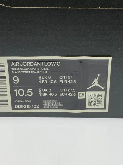 【中古品】【メンズ】 NIKE ナイキ AIR JORDAN 1 LOW GOLF ROYAL TOE DD9315-102 エアジョーダン1 ロー ゴルフ スニーカー メンズ シューズ 靴 160-260603-em-36-min サイズ：27.0cm カラー：ブラック/ブルー/ホワイト 万代Net店