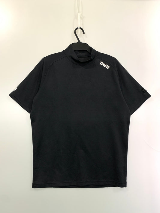 【中古品】【メンズ】 TFW49 ティーエフダブリュー T102210023 2022S S MOCK NECK T モックネック 半袖Tシャツ ショートスリーブ 148-260531-AS-18-min サイズ：XL カラー：ブラック 万代Net店