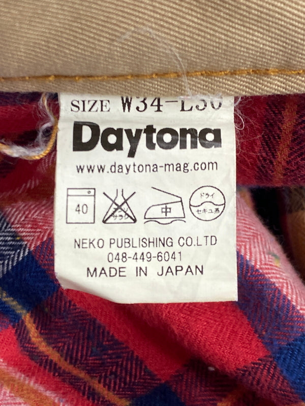 【中古品】【メンズ】 DAYTONA デイトナ チノ デニムドッキングパンツ メンズ ボトムス 156-260612-em-28-min サイズ：34×30 カラー：ベージュ/インディゴ 万代Net店