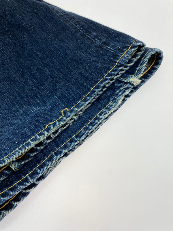 【中古品】【メンズ】 THE FLAT HEAD ザフラットヘッド DENIM PANTS R.J.B D001 デニム パンツ メンズ ボトムス ジーンズ ジーパン 156-260612-em-29-min サイズ：34 カラー：インディゴブルー 万代Net店