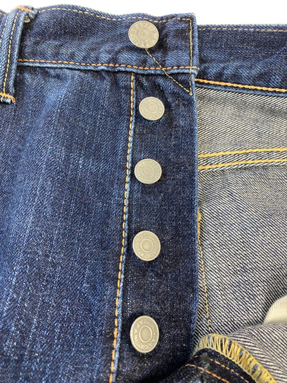 【中古品】【メンズ】 THE FLAT HEAD ザフラットヘッド DENIM PANTS R.J.B D001 デニム パンツ メンズ ボトムス ジーンズ ジーパン 156-260612-em-29-min サイズ：34 カラー：インディゴブルー 万代Net店