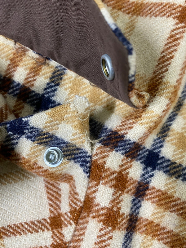 【中古品】【メンズ】 PENDLETON ペンドルトン 70S WOOL JACKET ７０年代 ウール ジャケット メンズ アウター ヴィンテージ 144-260615-em-06-min サイズ：M カラー：ベージュ系 万代Net店