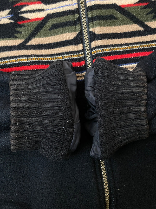【中古品】【メンズ】 PENDLETON ペンドルトン ORTEGA PATTERN WOOL JACKET オルテガパターン ウールジャケット アウター 144-260602-yn-11-min サイズ：S カラー：ブラック 万代Net店
