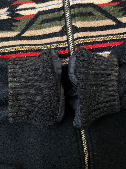 【中古品】【メンズ】 PENDLETON ペンドルトン ORTEGA PATTERN WOOL JACKET オルテガパターン ウールジャケット アウター 144-260602-yn-11-min サイズ：S カラー：ブラック 万代Net店