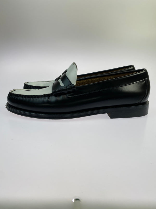 【中古品】【メンズ】 G.H.BASS & CO. ジーエイチバス WEEJUNS LARSON コインローファー 靴 シューズ 164-260531-AS-73-min サイズ：US10 カラー：ブラック/ホワイト 万代Net店