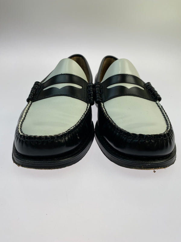 【中古品】【メンズ】 G.H.BASS & CO. ジーエイチバス WEEJUNS LARSON コインローファー 靴 シューズ 164-260531-AS-73-min サイズ：US10 カラー：ブラック/ホワイト 万代Net店