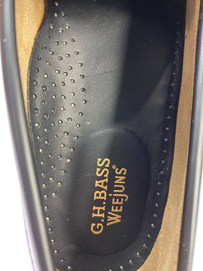 【中古品】【メンズ】 G.H.BASS & CO. ジーエイチバス WEEJUNS LARSON コインローファー 靴 シューズ 164-260531-AS-73-min サイズ：US10 カラー：ブラック/ホワイト 万代Net店